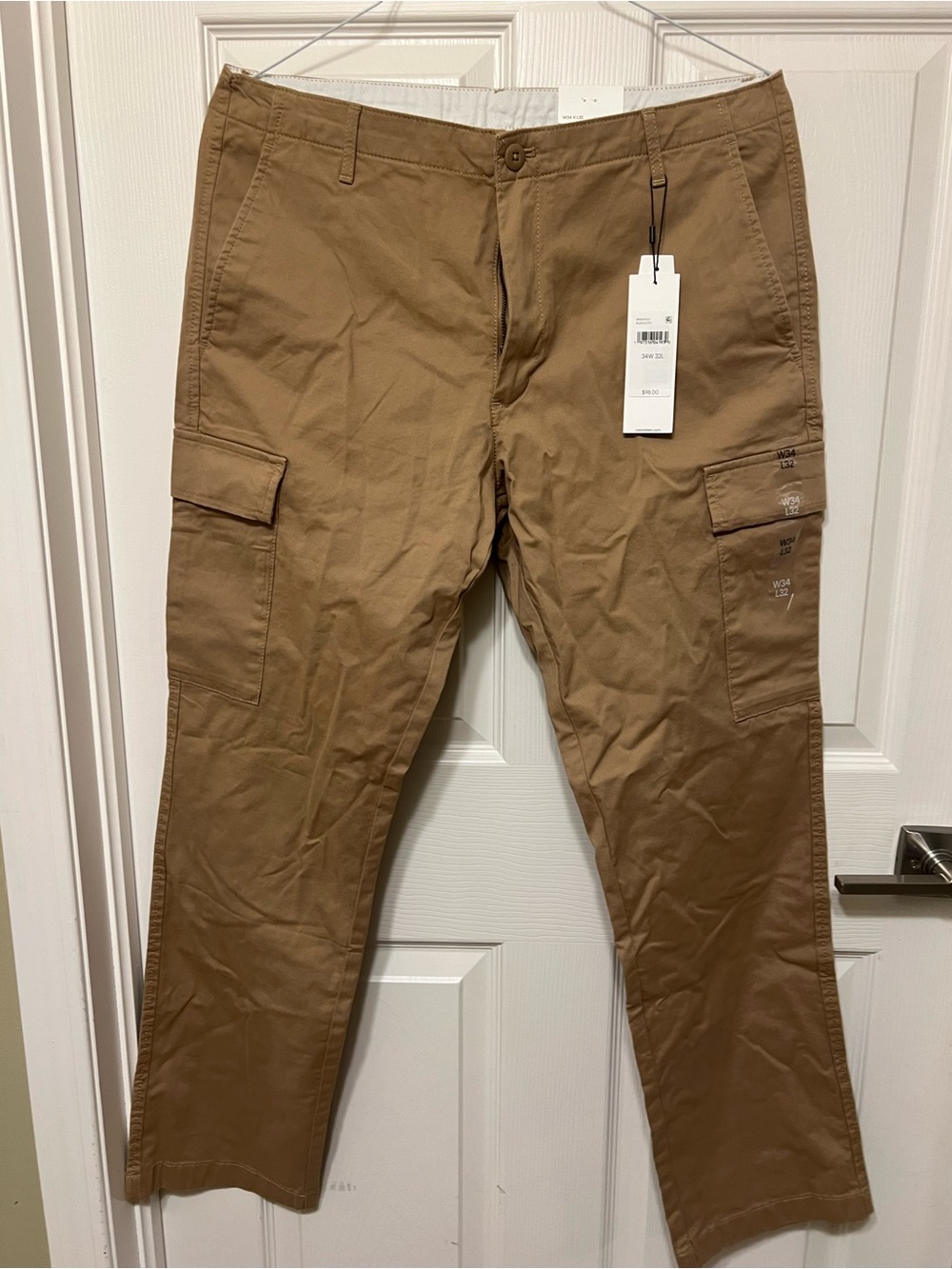 Calvin Klein Men's Cargo Pants in Tan
